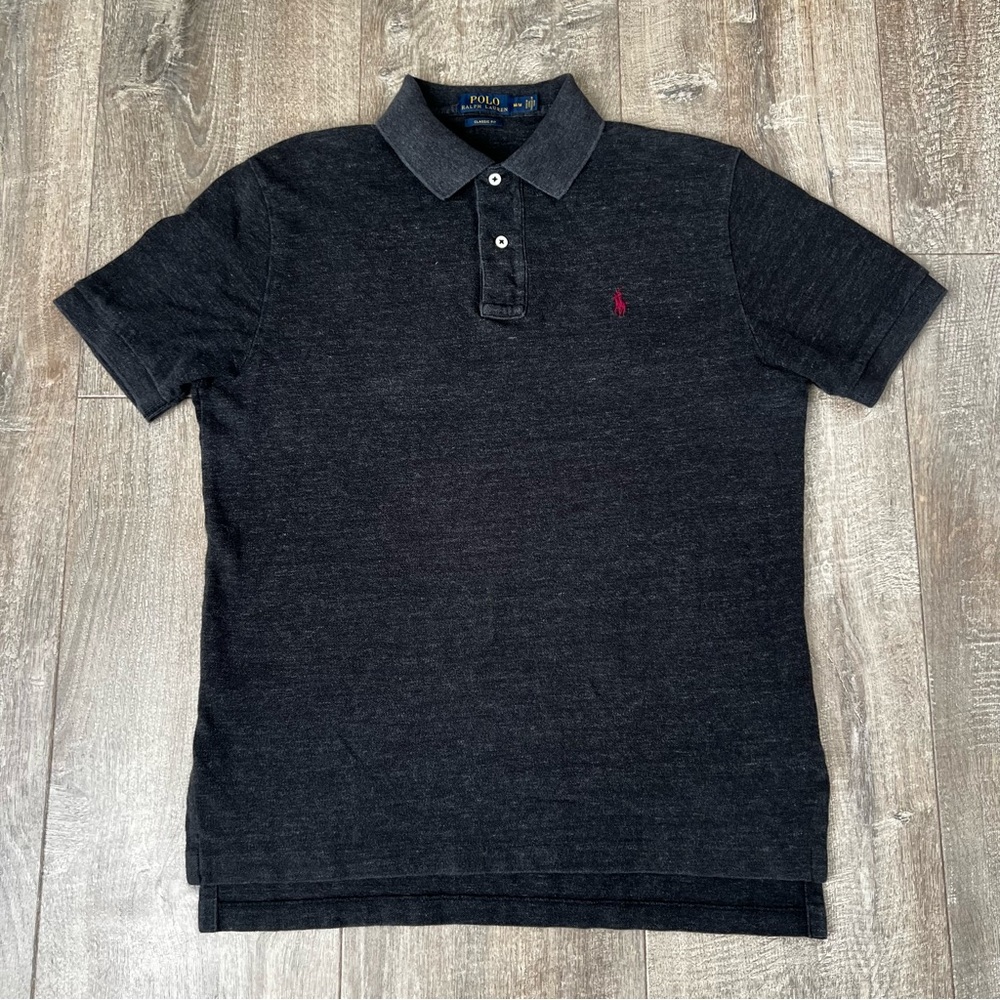 Polo Ralph Lauren Men’s Polo Shirt Classic Fit Grey w/Red Pony Size Medium